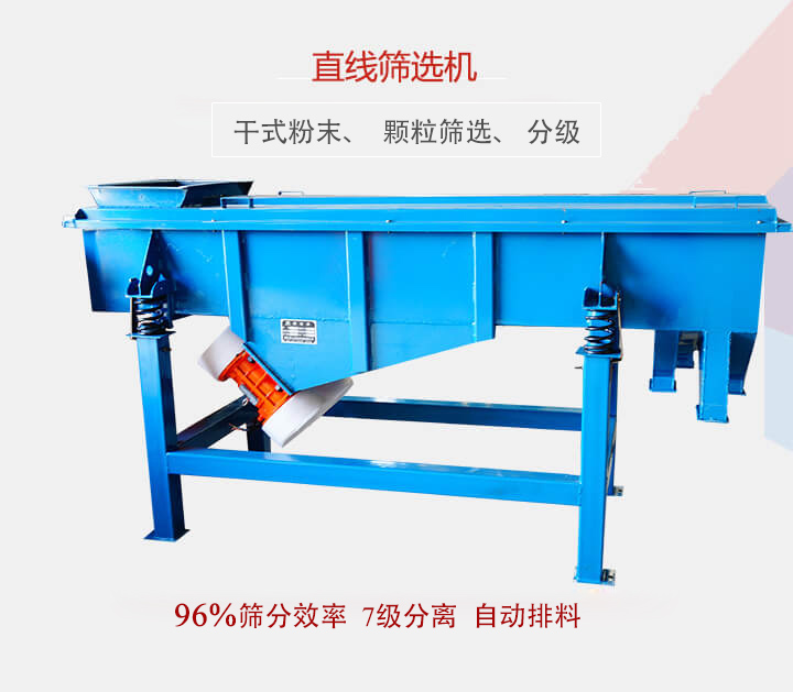 直線篩選機用于篩選、分級各種粉末、顆粒