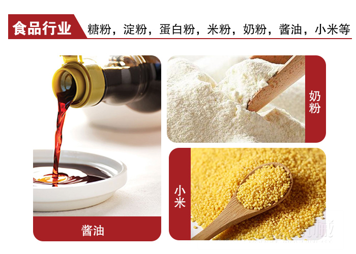 全不銹鋼食品振動(dòng)篩可用于糖粉，小米，淀粉，蛋白粉，米粉，奶粉，醬油等物料